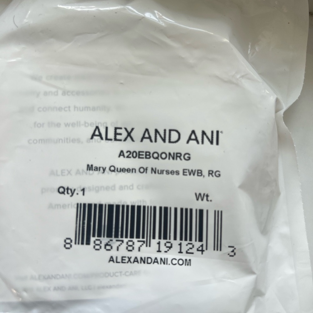 Alex and Ani Mary Queen of Nurses Charm Bangle Bracelet - Picture 2 of 3